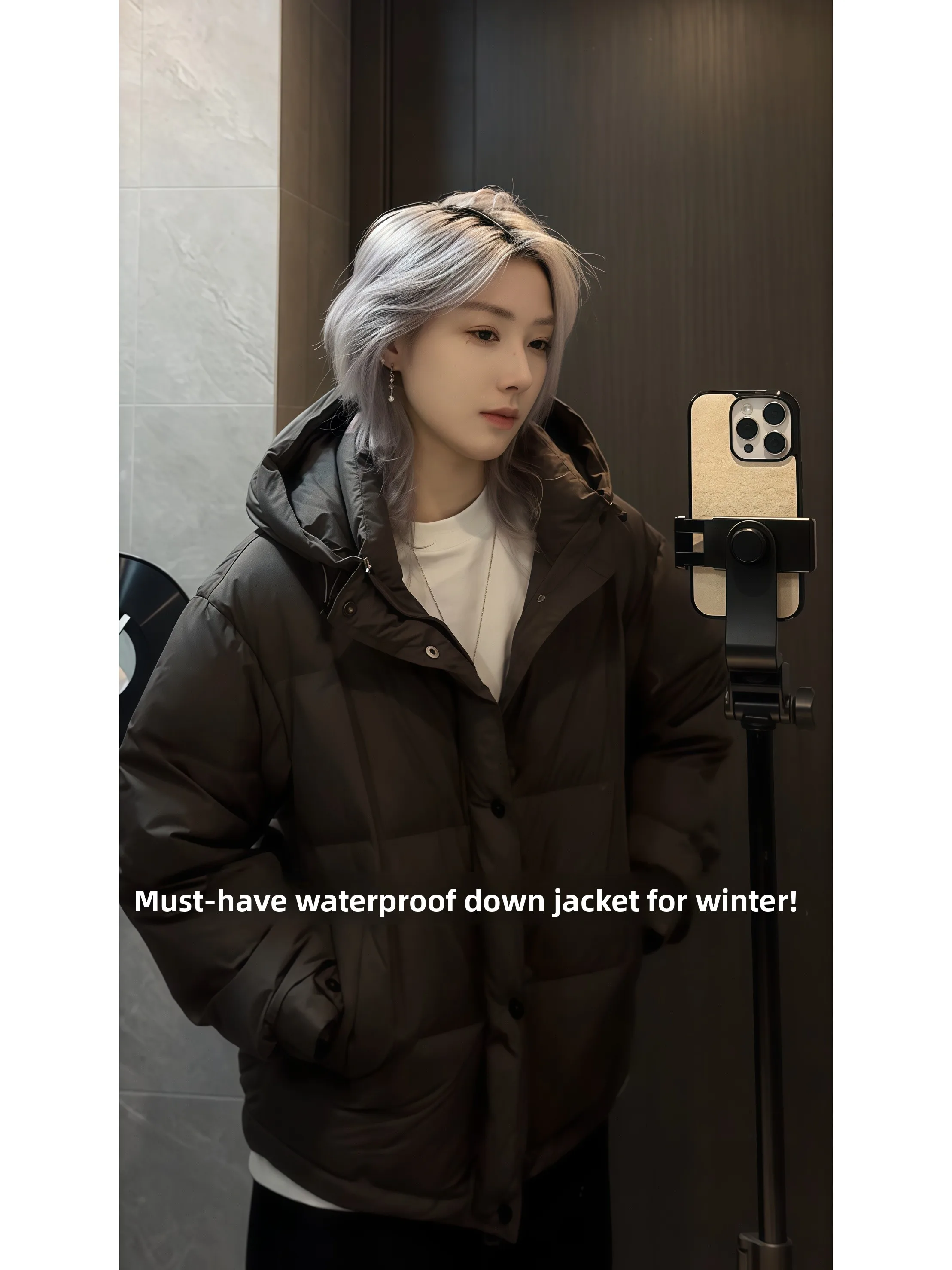 

White Du down Hooded Jaet Thiened Lightweight Men Women Winter Warm Anti-Cold Padded Coat ort Sle Bread Clothes