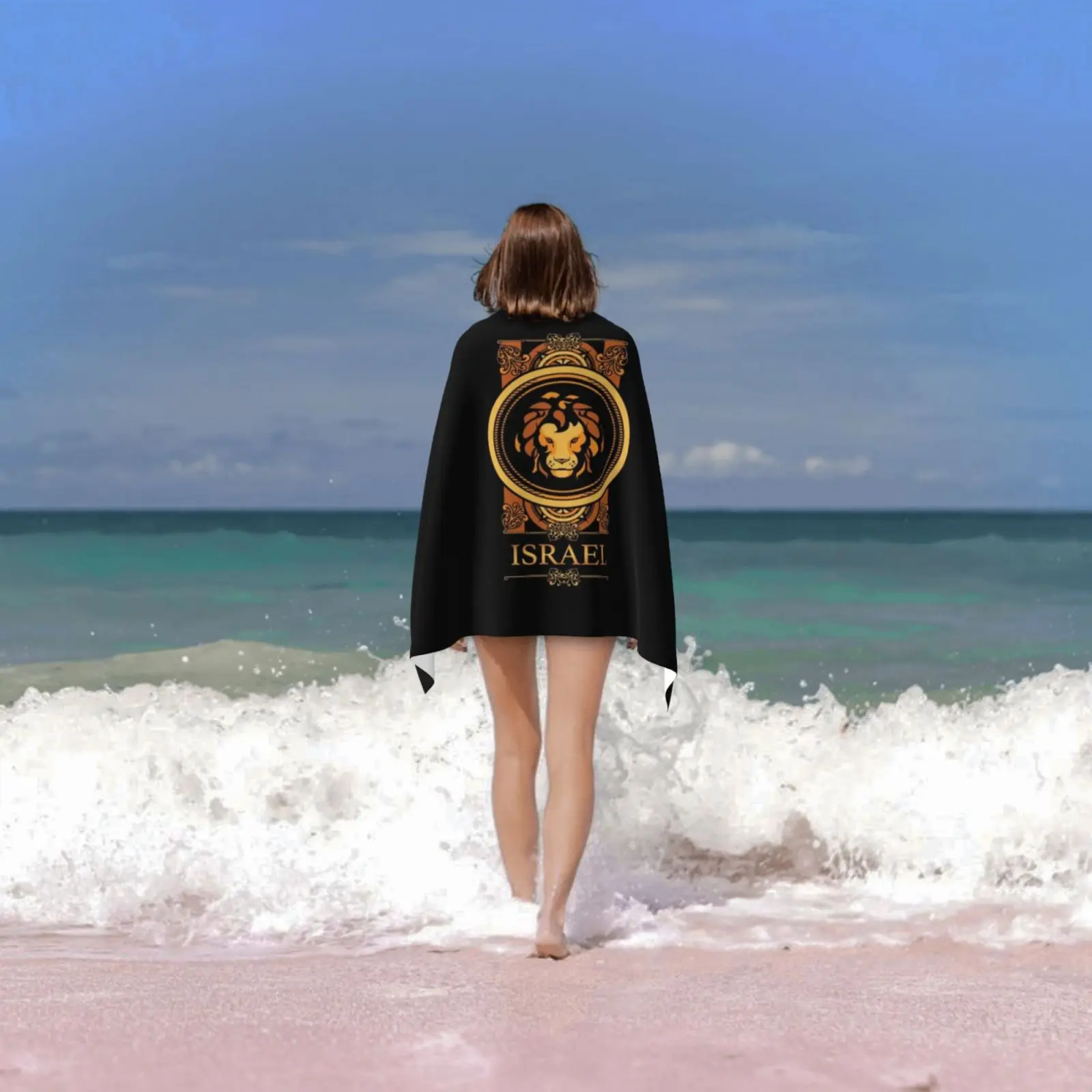 اسم إسرائيل-علامة نجمة الأسد ليو اسم إسرائيل منشفة استحمام وسادة الشاطئ زودياك ستار علامة عيد ميلاد ليو 23 يوليو إلى #6