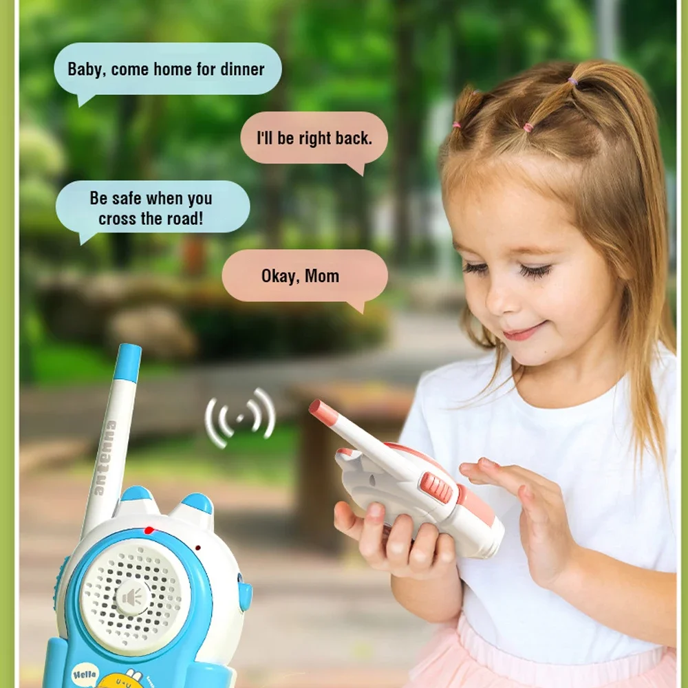 Walkie Talkie Children 2 Pieces Wireless Mobile Phone Cellphone Outdoor Toys Toys for Boys Girls Christmas Gifts