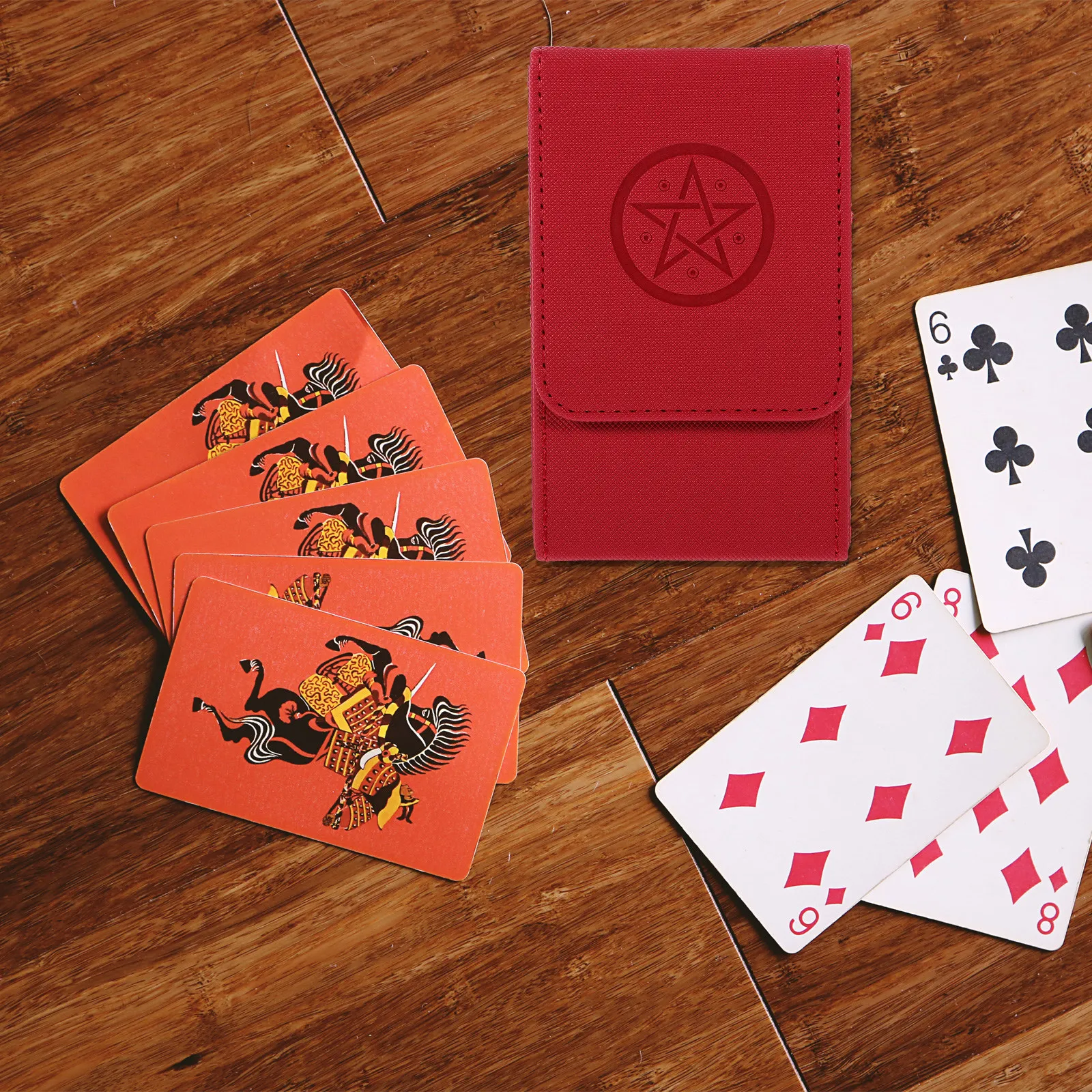 

Коробка для карт Таро из ПУ, водонепроницаемый прямоугольный органайзер для хранения колод Таро и принадлежностей для Виккан, контейнер для хранения