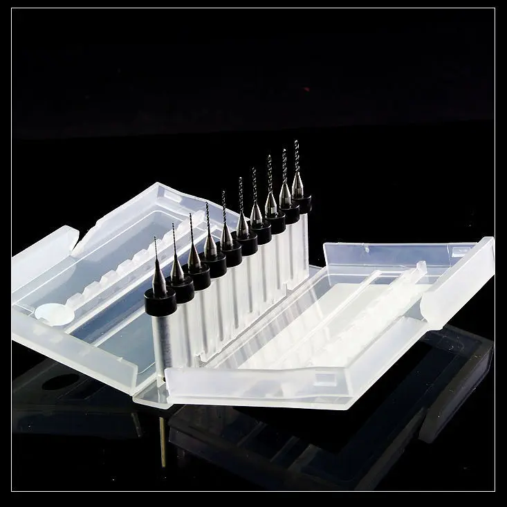 

Сверла от 0,1 мм до 1,0 мм, новые различные размеры, сварной железный корпус, 10 шт., мини-печатная плата для печатной платы