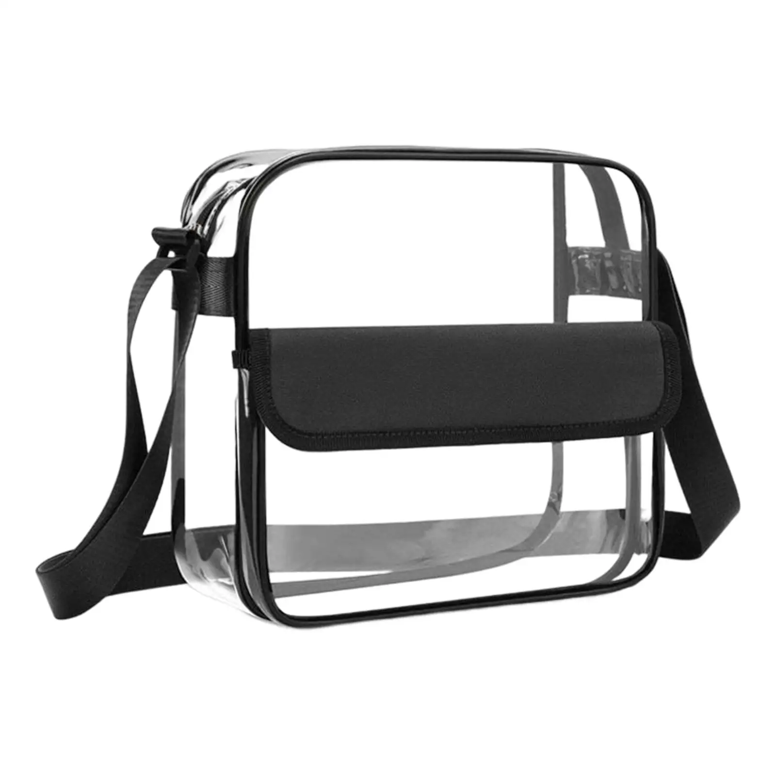 Large Capacity Clear Bag, Stadium Approved Tote, Shoulder Bag Adjustable Purse Transparent Bag for Sports Music Festival Beach