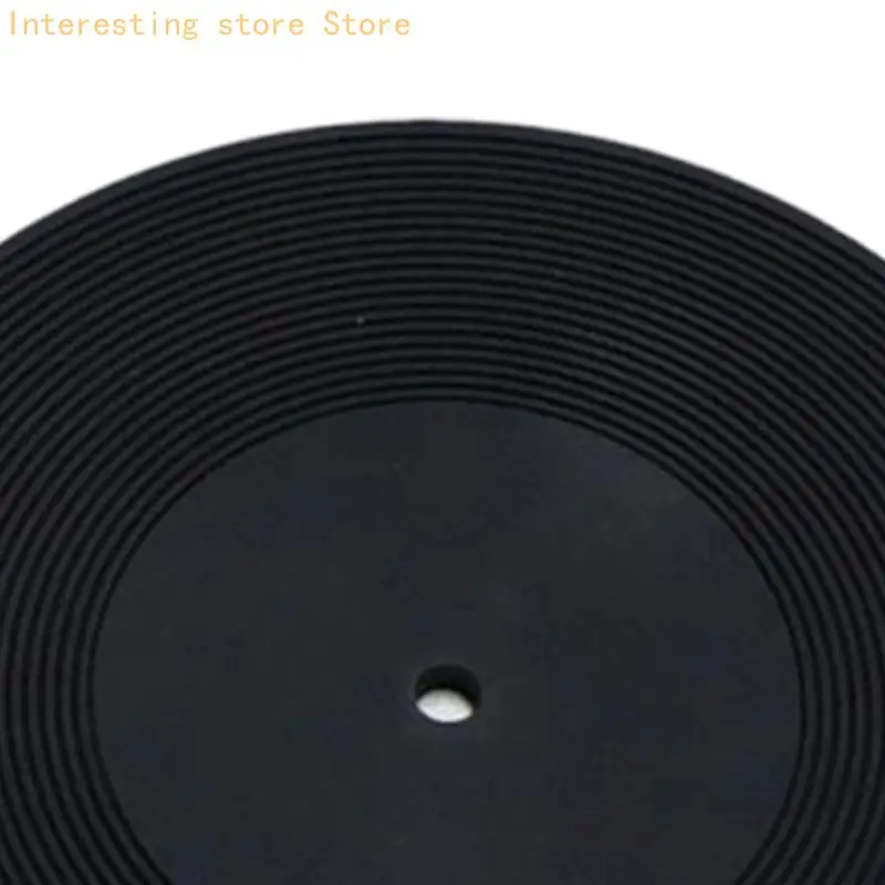 Mini-Schallplattendeck-Pad 10 aus Silikon mit strukturierter Oberseite für Heimmusik 55KC – Detail 5