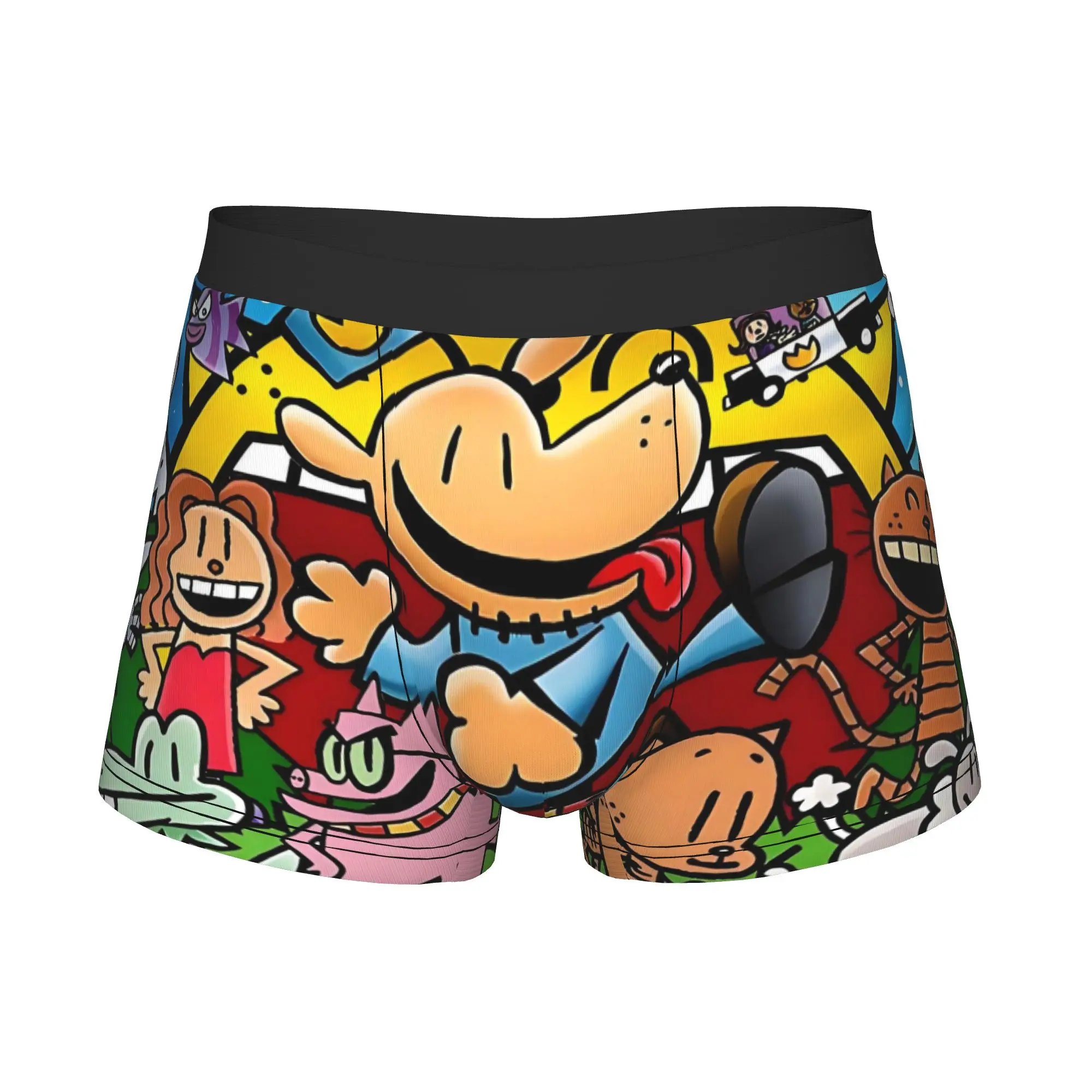 D-Dogman Theme Underwear Men Print Comic Movie Boxer Shorts Panties Briefs Breathable Underpants
