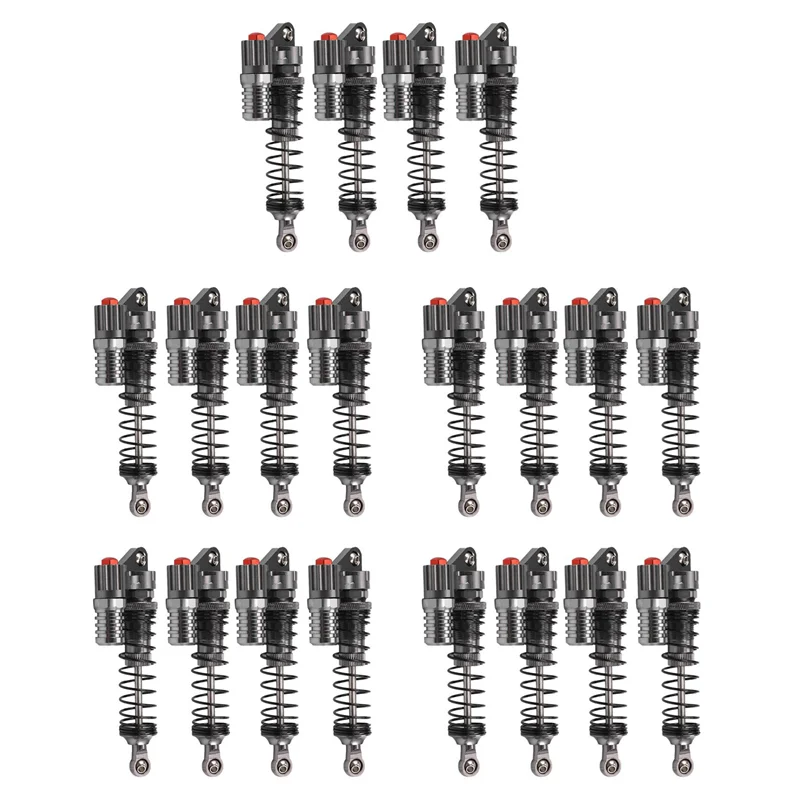 

ABXE-20Pcs Aluminium Alloy 90Mm Absorber Shocks For 1/10 Scale Rc Rock Crawlers Axial Scx10 D90 Truck