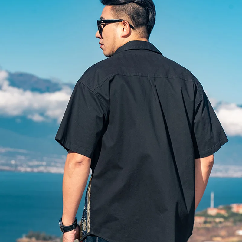 Extra-large size men's summer new plus size men's shirts casual loose personality man shirts for men 11xl 12xl 13xl 180kg