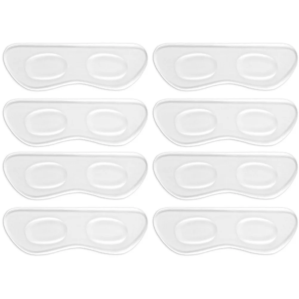 

4 Pairs Silicone Heel Pads Transparent Massage Cushions High Heels Comfort Stickers Anti Blister Shoe Supplies Daily Liners