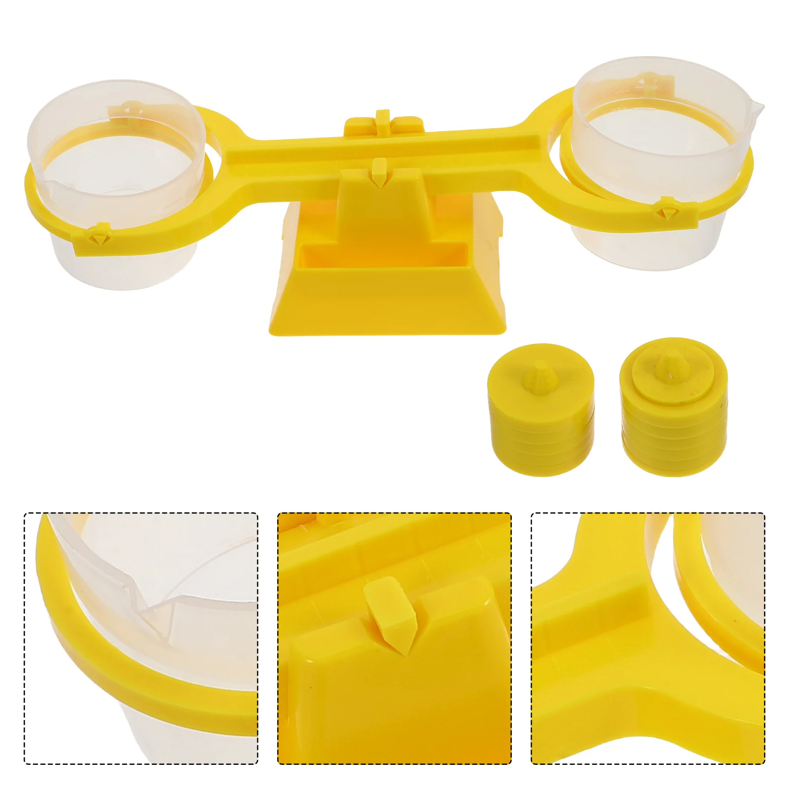 

1Set Clear Pan Balance Scale for Classroom Experiments Educational Weight Measurement Tool for Children Space