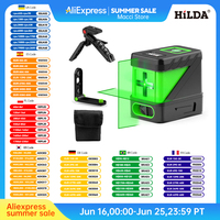 2 Lines Laser Level Self Levelling Green Beams Laser Horizontal & Vertical Cross-Line