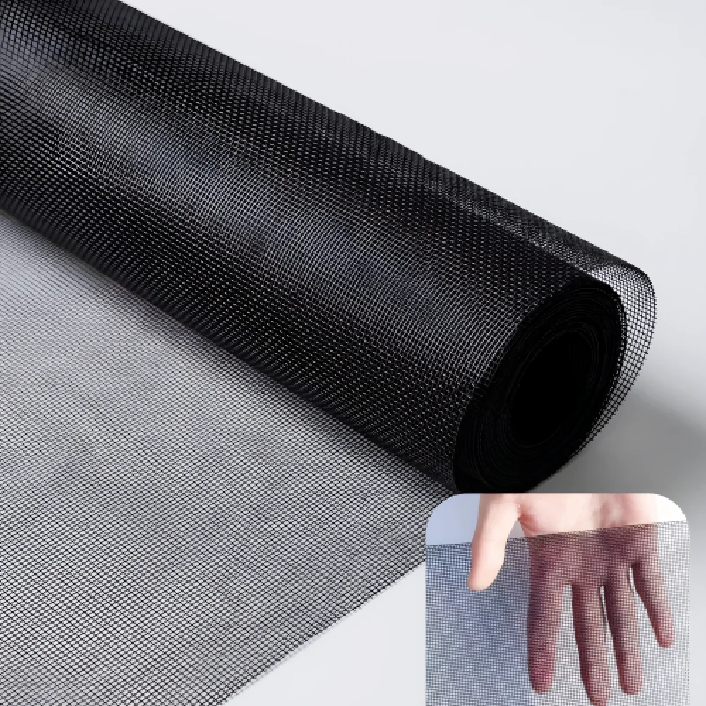 

24 Inch x 48 Foot 304 Stainless Steel Window Screen Roll, Black High Transparency Metal Wire Mesh, Heavy Duty Durable Screen Replacement, Perfect for Doors, Patios, Porches, DIY Project, Simple to Cut and Install