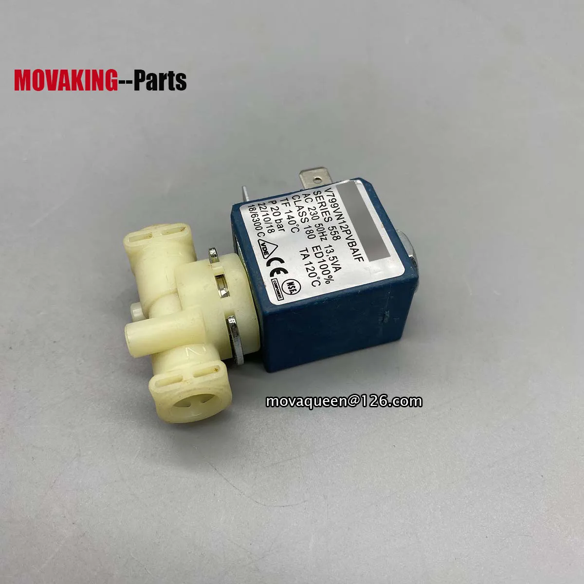 AC230V P 20BAR V799VN12PVBAIF SERIES 558 صمام الملف اللولبي صمام مغناطيسي لاستبدال ماكينة القهوة Breville