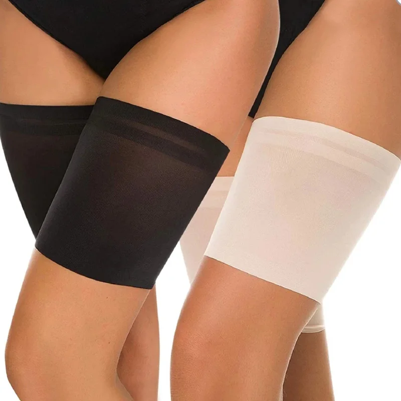1Pair Thigh Bands Anti-Scratch Thighs White Silicone Anti Friction Hip Protection For Women Black Plus Size Thigh Bands 2021 New