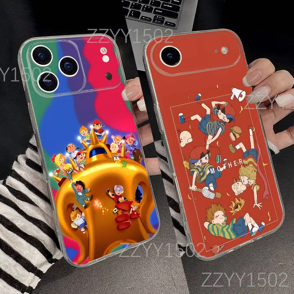 

Game E-EarthBound Mother 4 Phone Case For iPhone 17,16,15,14,13,12,11 Pro,Max,Plus,X,XS,XR,SE4,E Mini Transparent Soft