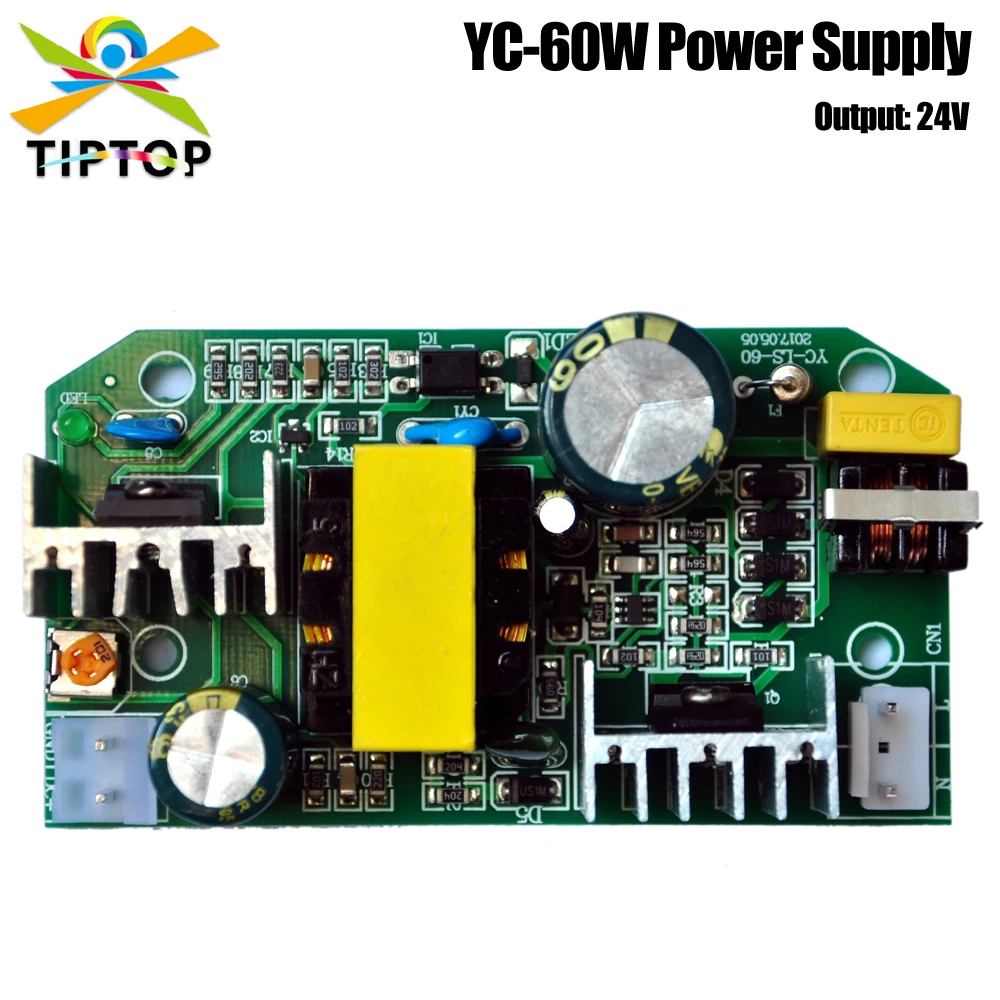 

YC-LS-60 60W Power Supply for Plastic led Par Light 54x1w/7x10w 2.5A Output Cheap Power Solution Board 24V 5A Output Voltage