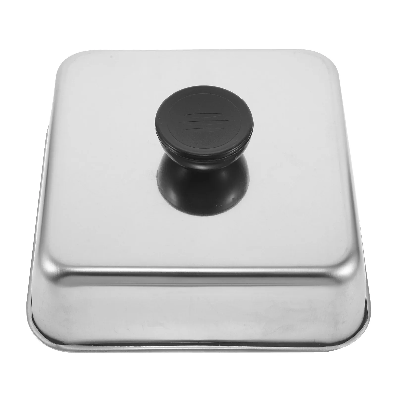 Stainless Steel Cheese Melting Dome 6 Inch Square Cloche Heat Retention Basting Cover for Griddle Food Warmer Dome Dishwasher