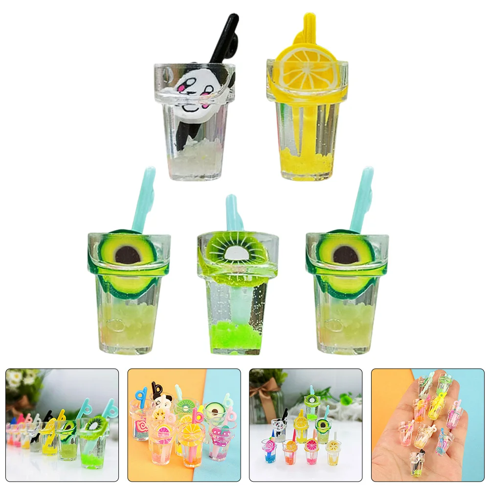 

15Pcs Miniature Simulated Drinks Set Colorful Plastic Beverage Bottles Mini House Decor Pretend Food Play Accessories