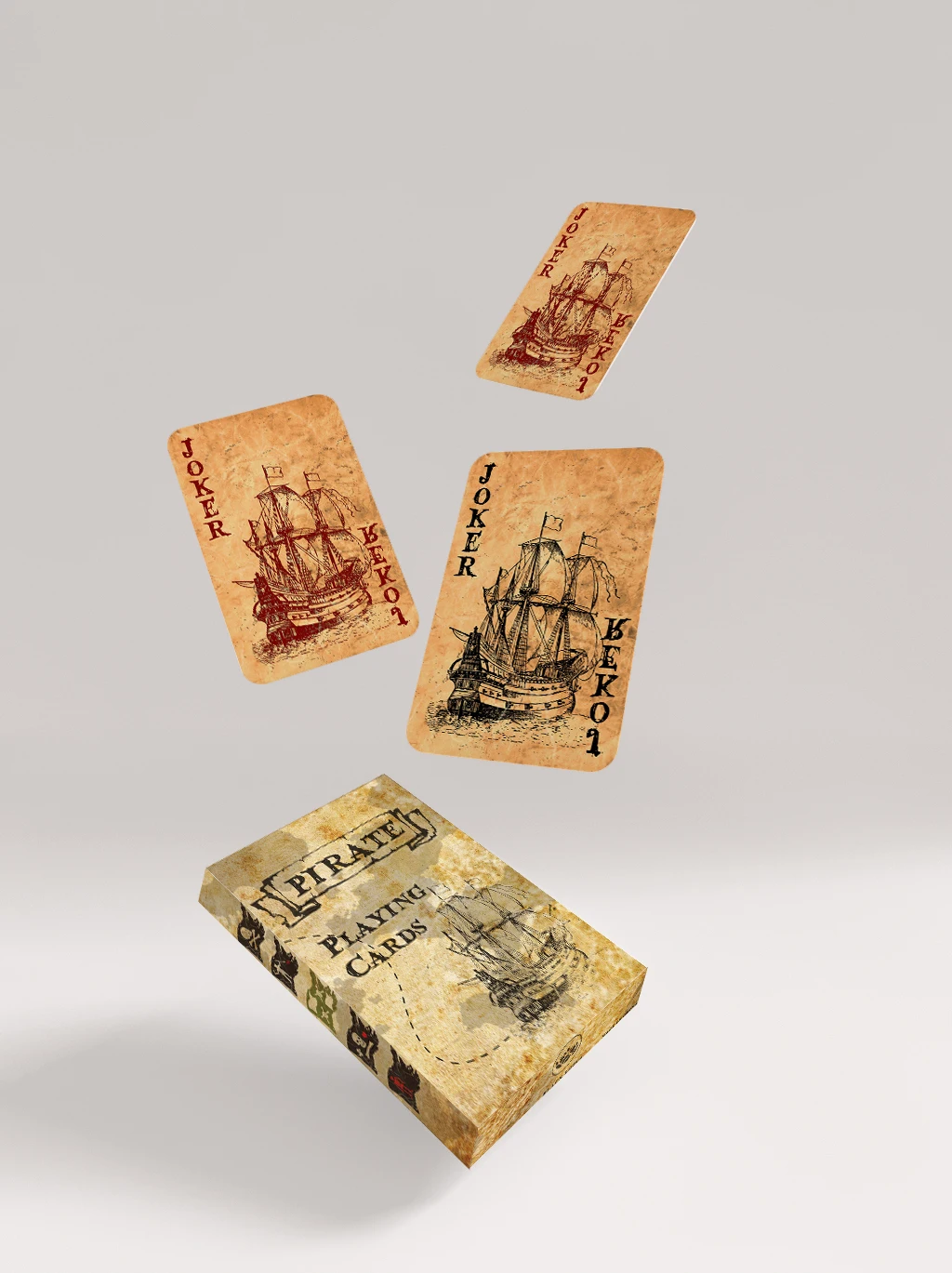 Cartes à jouer Pirate King, pont de style Vintage, 60x90mm, cartes de jeu de société de Poker