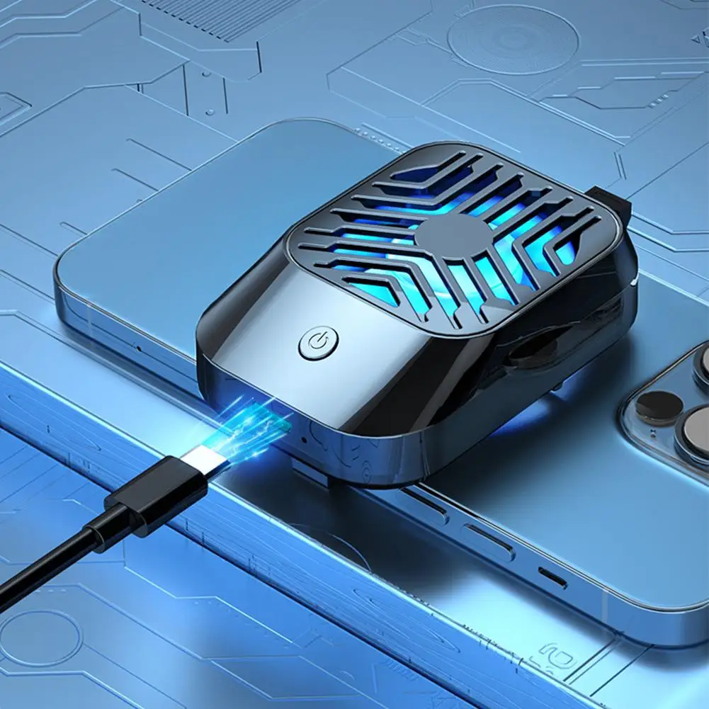 Hurricane Mobile Phone Radiator Portable Compact Fast Clip-on Tablet Cooling Cooling Phone Universal Mobile Back Artifact G8D5