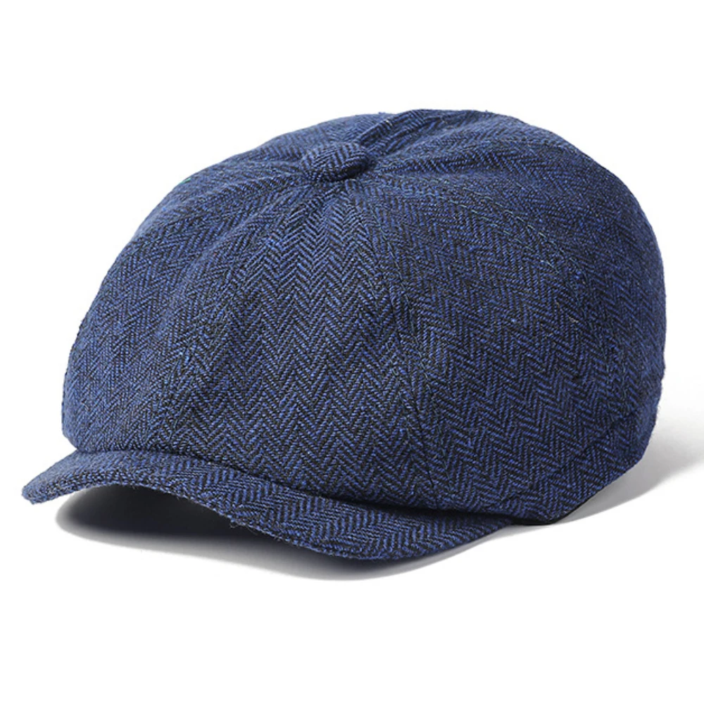 MZ4234 Beret Cap Men Women Retro Striped Artist Painter Beret Hat Male Female Octagonal Cap Male Female Ivy Flat Cap Mens Berets