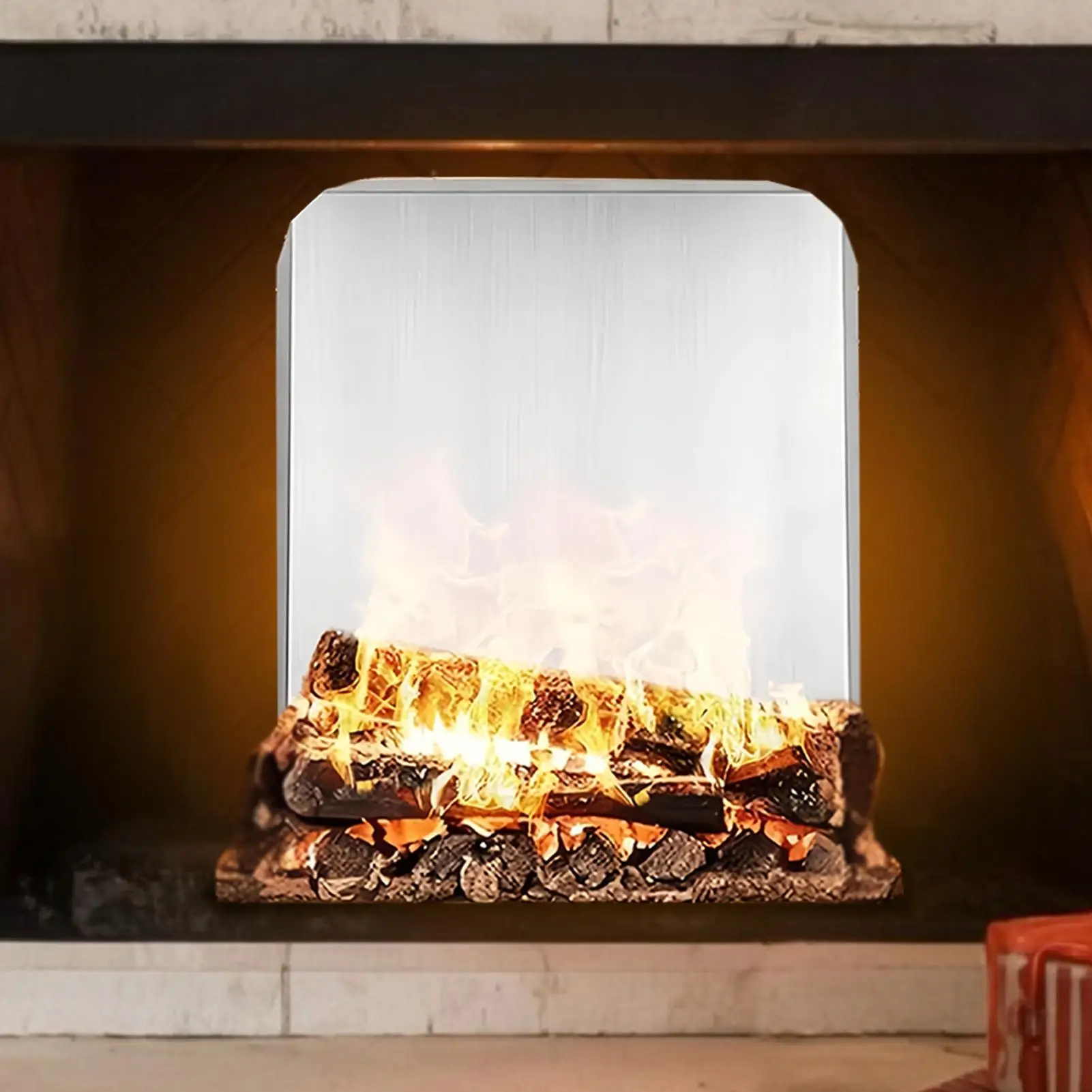 

Огни для камина 16x18 дюймов, регулируемые сверхмощные противопожарные панели из нержавеющей стали, защита стены, задние панели для камина для дома