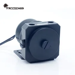 FREEZEMOD D5 Pump 1200L-1300L/H Metal Armor Cover Set 4.1m Head Magnetic Suspension PWM Silent 5900RPM Water Pump PWM  PU-GPD5