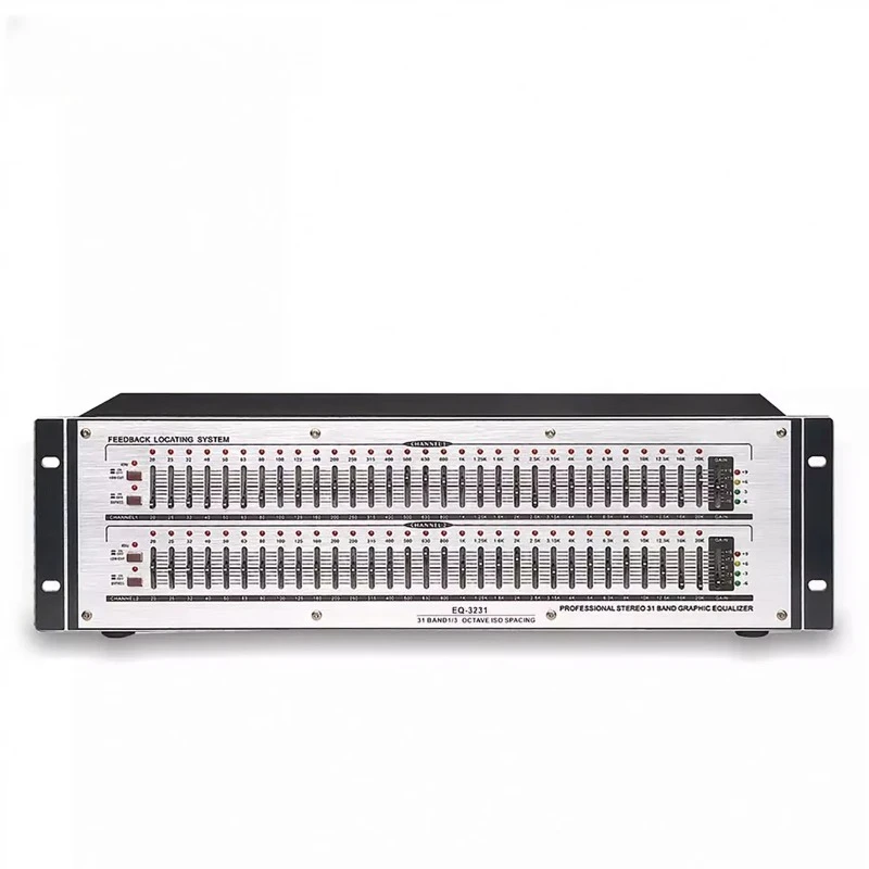GAX-231231 Sound System Sound Equipment DJ Stage Best Quality Dual Channel 31 Band Graphical Audio Equalizer Sound System