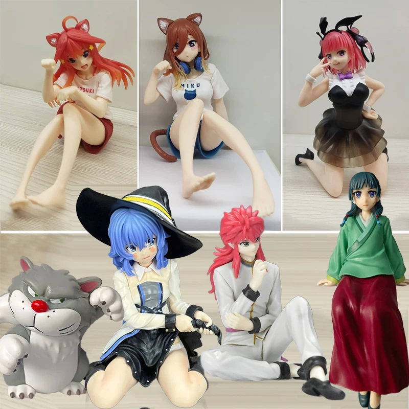 

Nino Bunny Girl Nakano The Quintessential Quintuplets Figure Yotsuba Noodle Doll Maomao Figure Cat Lucifer Statue YuYu Hakusho