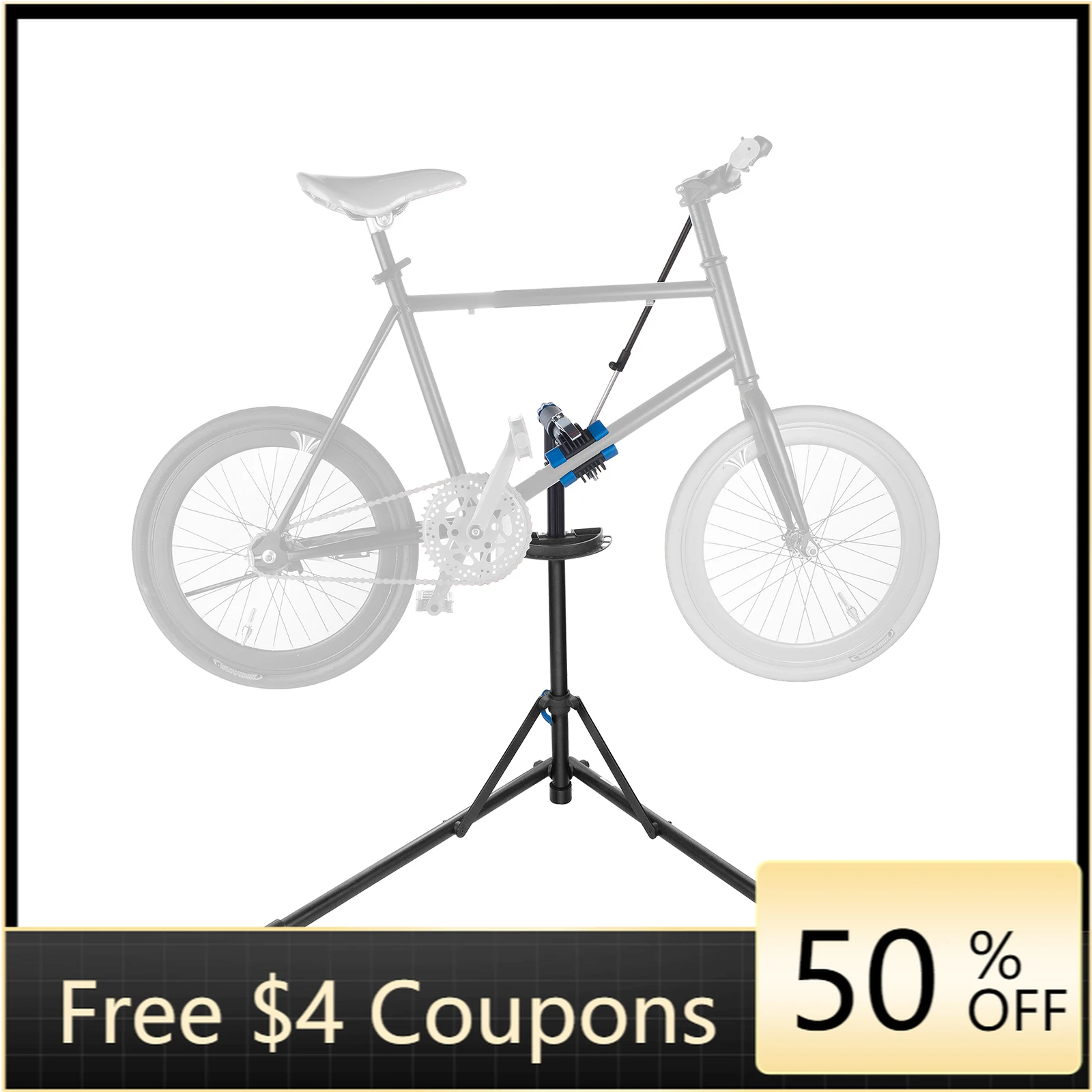 

STLF Shop Home Bicycle Mechanic Maintenance Rack Height Adjustable Metal Bicycle Repair Stand
