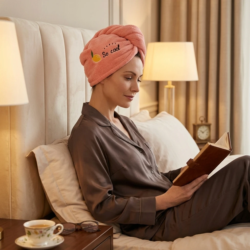 1pc Microfiber Hair Drying Tow - Hair Turban Towel ulasan dan harga