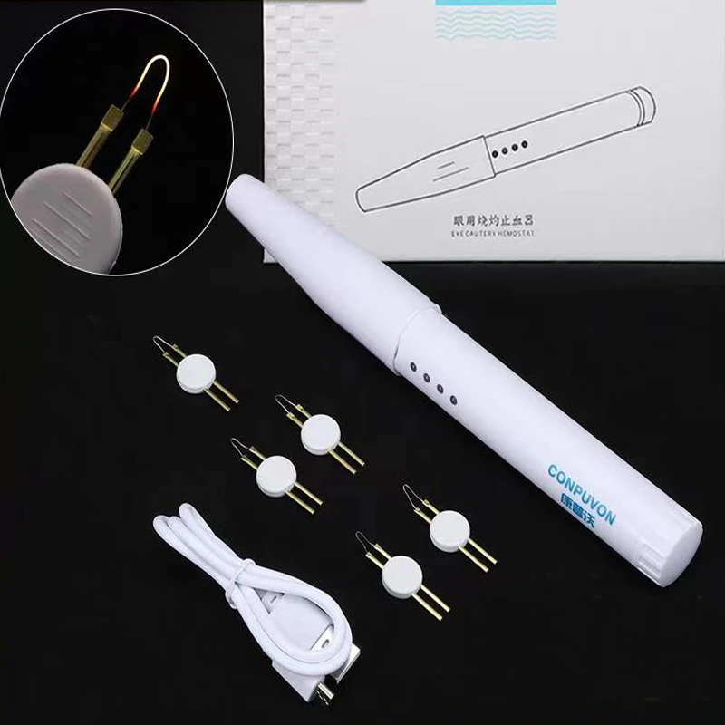 Beauty plastic surgery ophthalmology coagulator hemostatic pen cautery rechargeable double eyelid surgery instrument tool