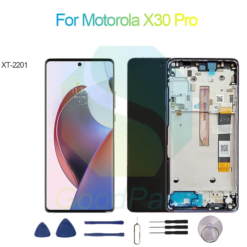 

For Motorola X30 Pro Screen Display Replacement 2400*1080 XT-2201 For Moto X30 Pro LCD Touch Digitizer