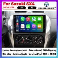 Android 14 Autoradio para Suzuki SX4 2006 - 2014 para Fiat Sedici 189 2005 - 2014 Radio de coche reproductor Multimedia Carplay Android Auto