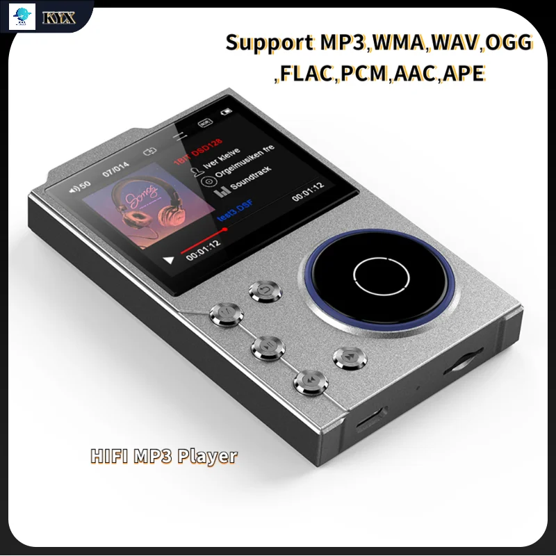 

Hi-Fi Lossless Music MP3/MP4 Player DSD256 Master-Grade Sound Portable Player Supports Bluetooth, FM Radio, Recording Functions