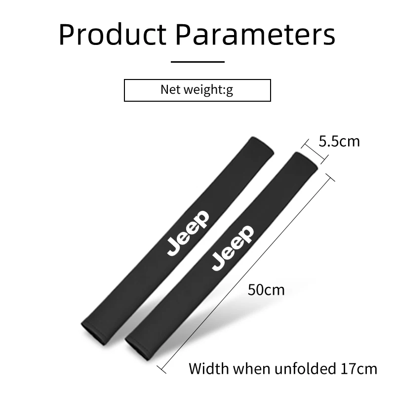 Защитный чехол для автомобильного ремня безопасности, удлиненные Наплечные подушки для ремня безопасности для Jeep Renegade Compass Wrangler