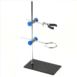 Portable 30cm retort stand iron stand with clamp clip laboratory ring stand educational equipment flask clamp