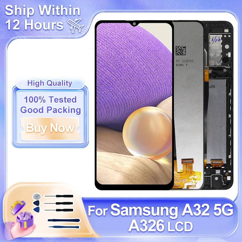 Display For Samsung Galaxy A32 5G Display SM-A326B A326U A326W LCD Touch Screen Digitizer Assembly For Samsung A32 5G LCD