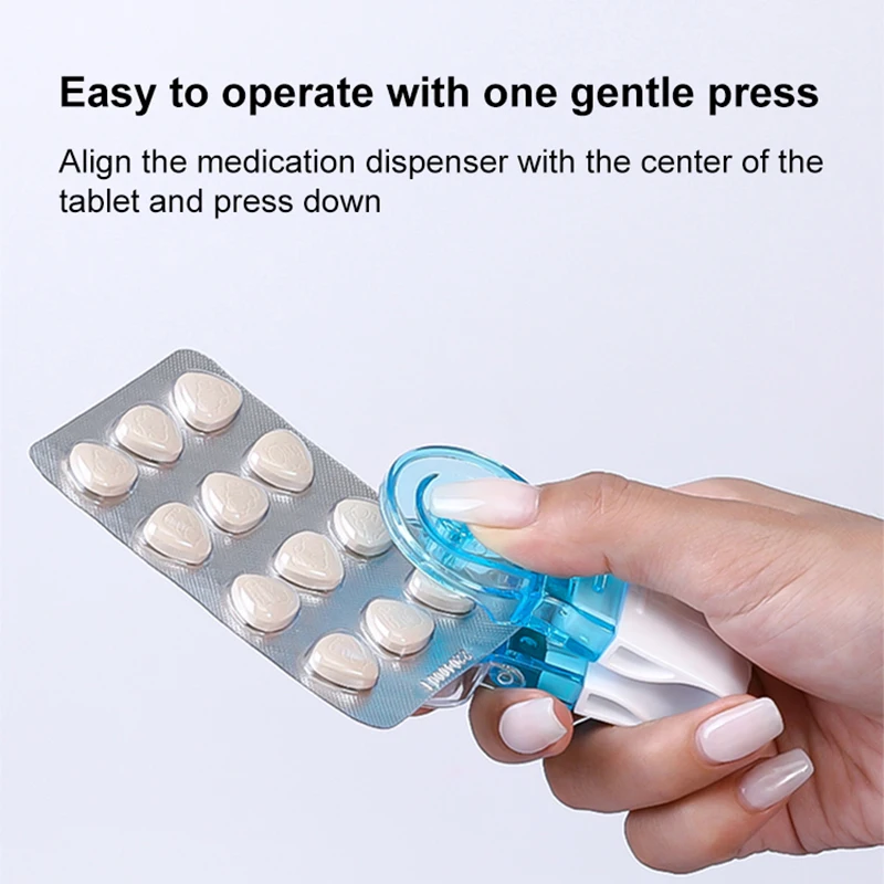 1/2/3/4PCS Portable Pill Taker Medicine Storage Box Anti inquinamento Pill Tablet Crusher per Personal Health Care Travel Organizer