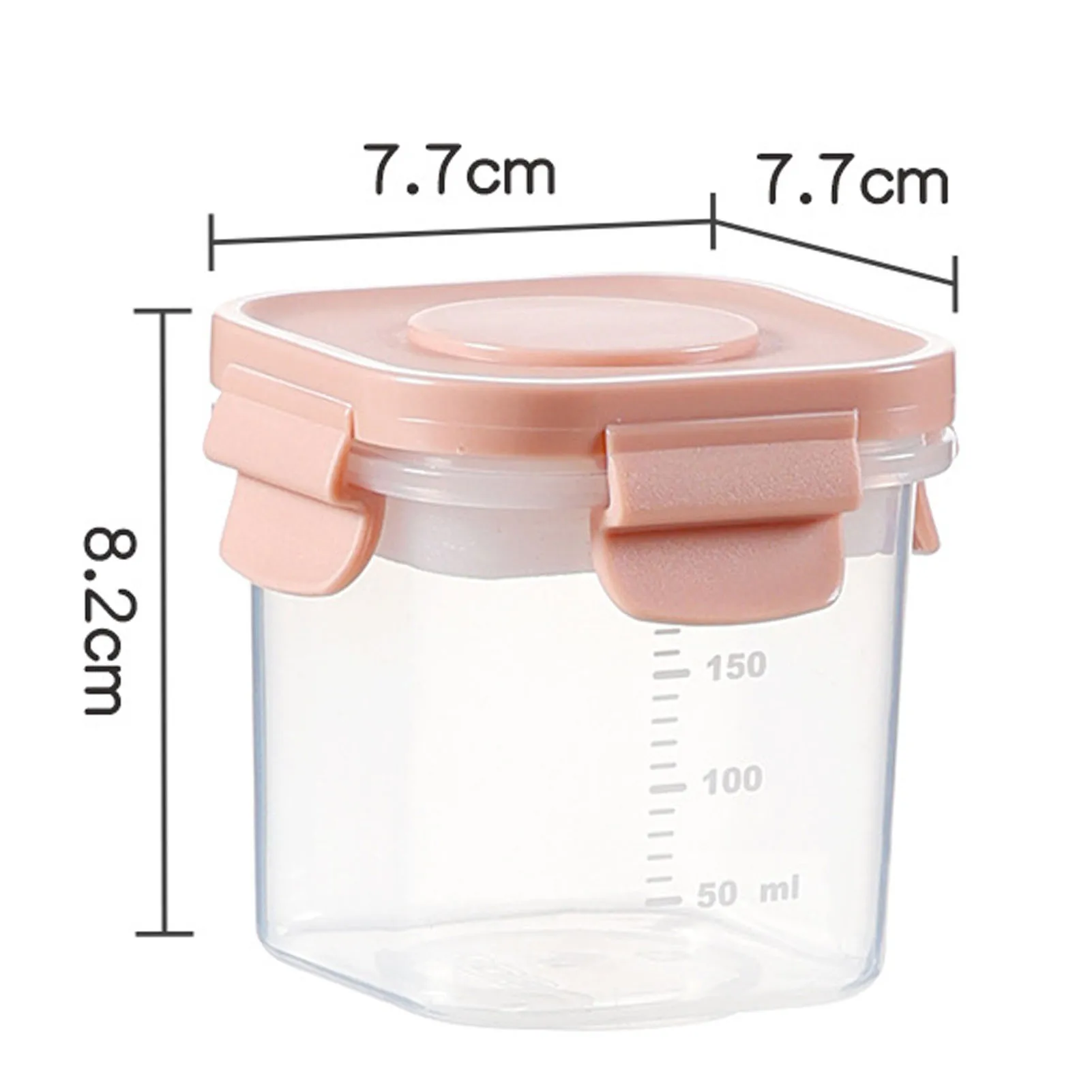 Infant Food Container Microwave Safe Airtight 200ml Portable Newborn Food Storage Box With Scales For Freezer Outdoor