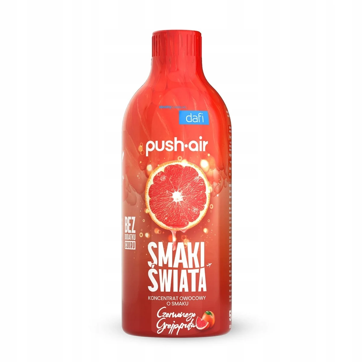 Dafi PushAir siroopconcentraat voor water Rode Grapefruit 500 ml