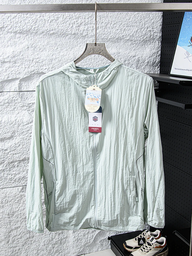 

Lightweight Qui-Dry Hat Jaet for Men Summer Faion Urban Sle UV Protection Thin Design Straight Hem Long Sve Zipper...