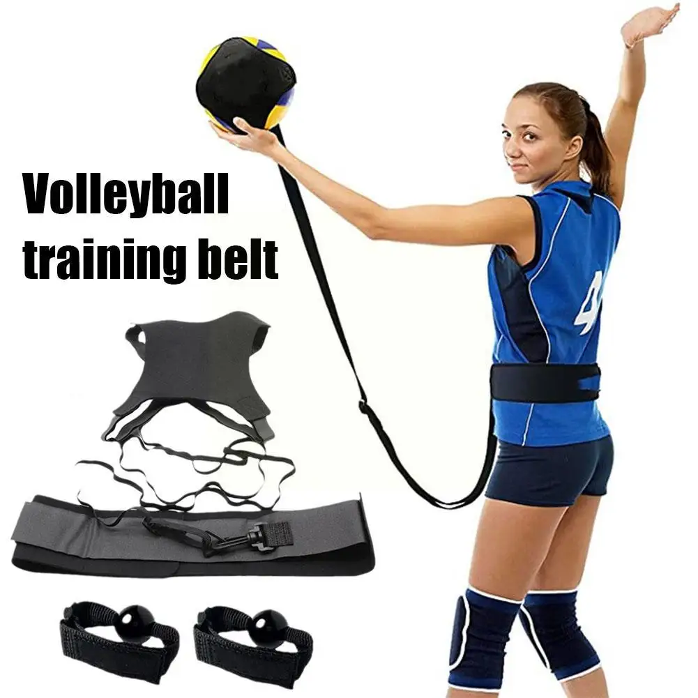 Volleyball Training Equipment Aid Practice Trainer With Adjustable Belt For Serving Setting Spiking Training Returns Ball Z6u3