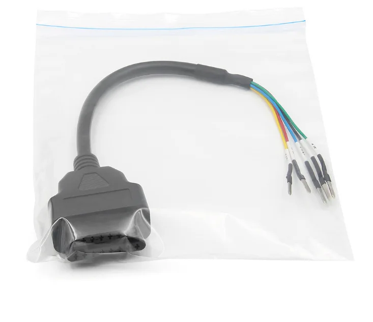 OBDII 16 Pin OBD OBD2 Female K Line CAN Line Jumper Tester Connector Car Diagnostic Extension Cable Cord Pigtail