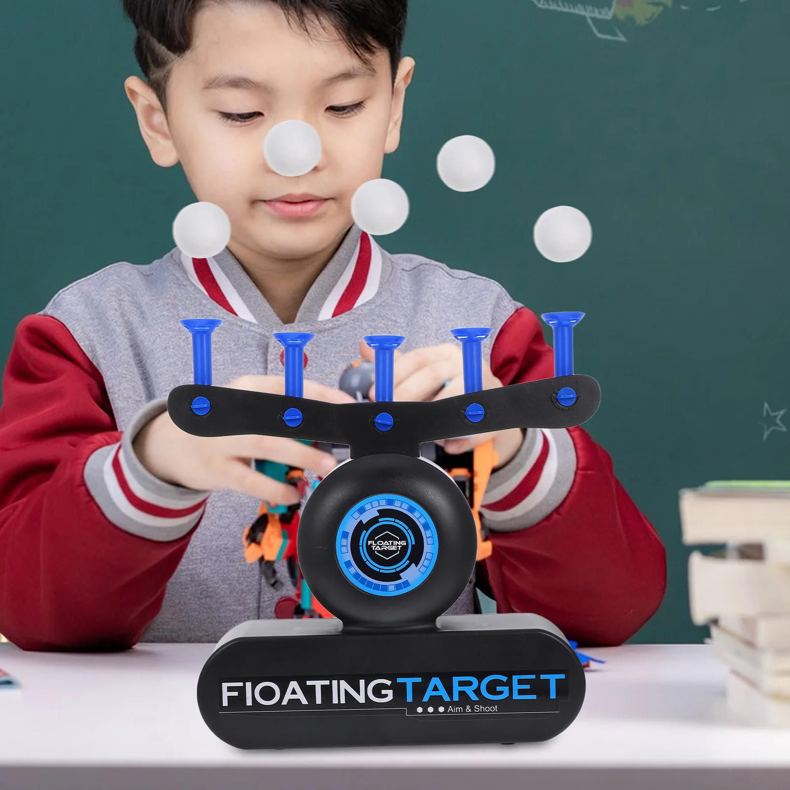 I giocattoli dell'obiettivo della sospensione volano il punteggio elettrico esterno Ripristino automatico della freccetta della palla galleggiante