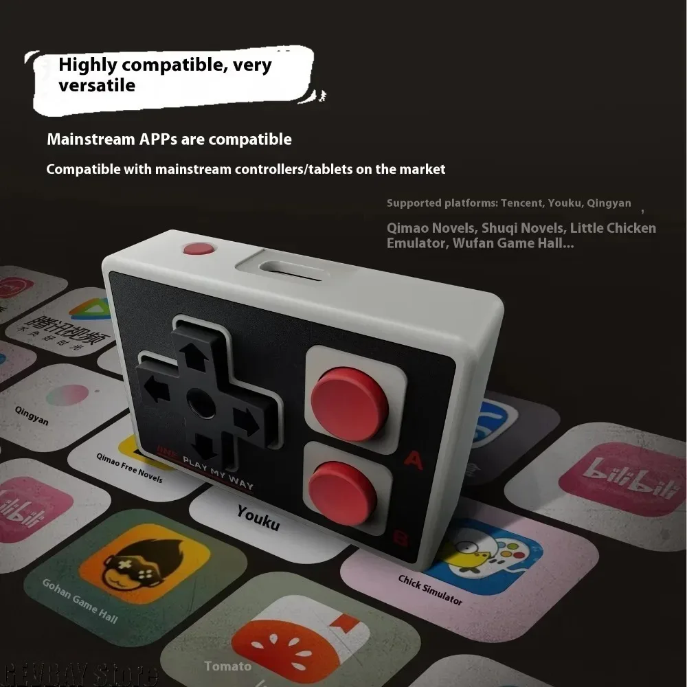 لوحات ألعاب بلوتوث متعددة الوظائف IINE Pocket Mini Controller Joystick Short Video Remote Control مناسبة لهاتف Android IPhone #2