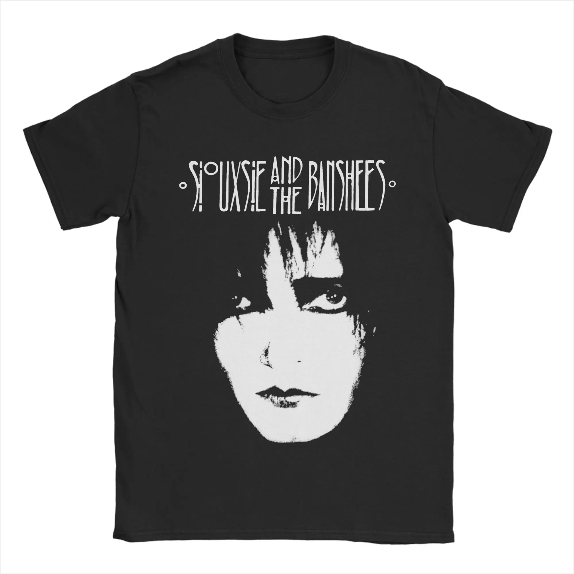 Lässige Siouxsie and the Banshees T-Shirts für Herren, O-Ausschnitt, Baumwoll-T-Shirts, Siouxsie Sioux Kurzarm-T-Shirts, Sommer-Tops