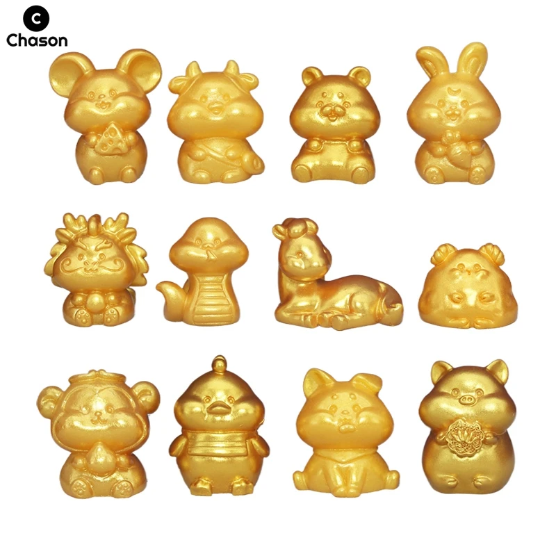 12 Chinese Zodiac Lunar DIY Animal Fairy Home Garden Decoration Miniature Items Figurines Ornaments Room Decor Accessories Gifts
