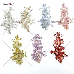6PCS Colorful Rhinestone Bridal Headpiece Shiny Headdress Pageant Hair Accessory for Women Bride Wedding WHD-096