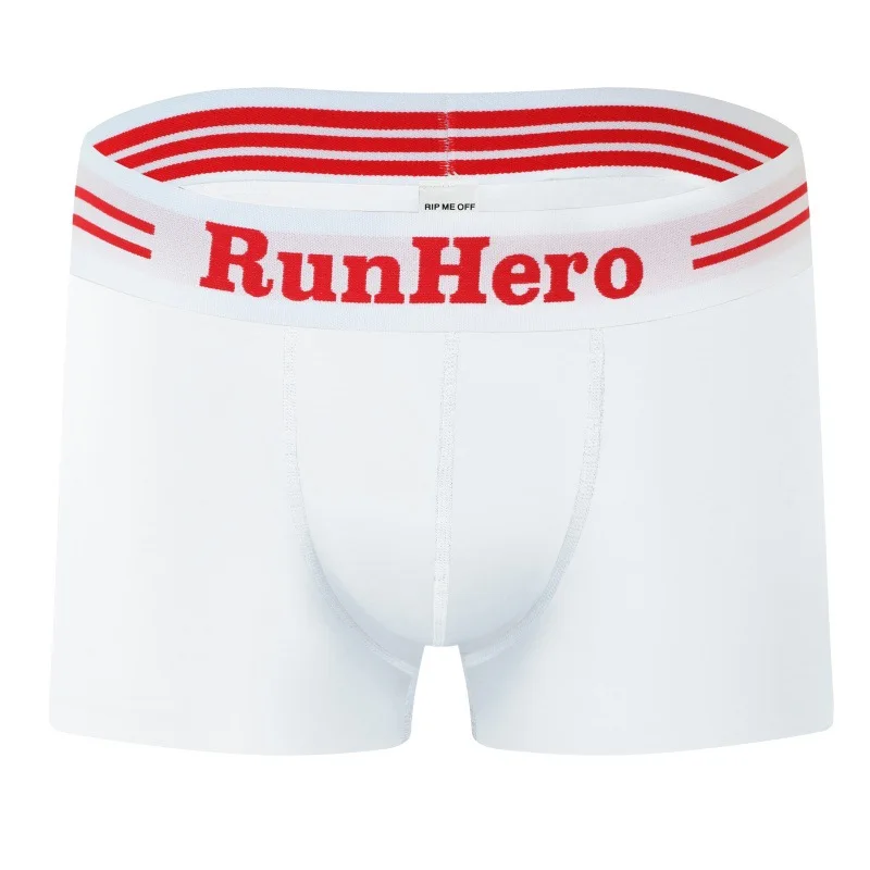 

Cotton Boxer Briefs for Men Breathable U-Pouch Underwear with Striped Elastic Waistband Male Fashion Comfortable Boxy Underpants