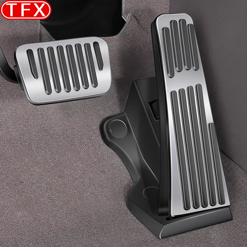 For BYD Leopard Titanium 7 2025 2026 Car Brake Accelerator Pedal Aluminum Alloy Gas Brake Panel Cover Modification Accessories