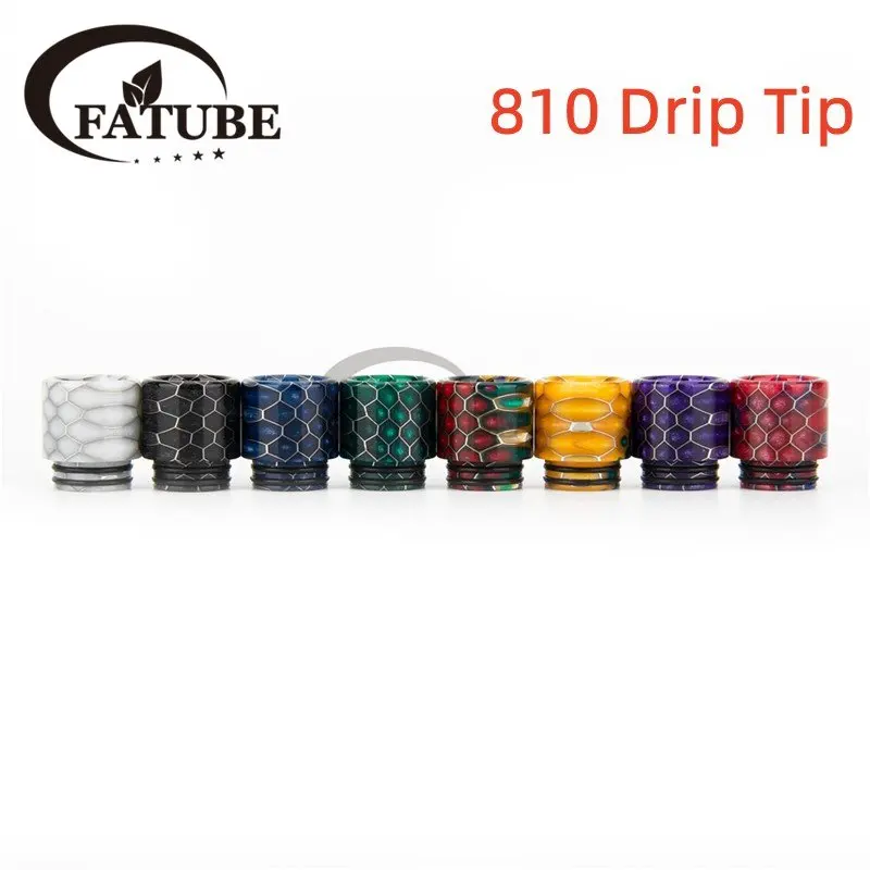 Punta de goteo 810 de resina, accesorio para TFV8 Big Baby, TFV12 Prince, ijust 3, ELLO Duro, Pharaoh Mini, ammit 25, Kensei 24 RTA, 1 piezas